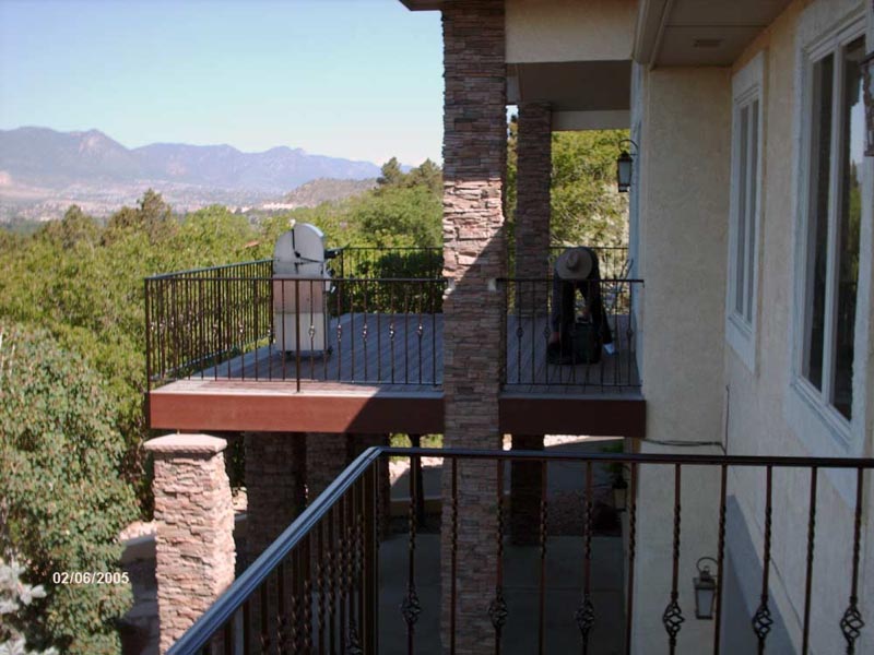 Deck railings, custom ironwork Ancona Colorado Springs