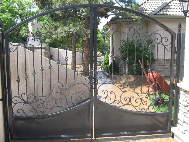 Gate, Custom Ironwork, Ancona Job Shop, ColoradoIM9678