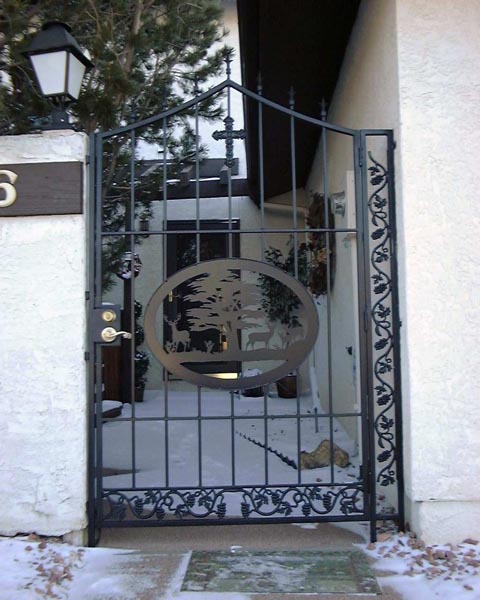 Ornamental Iron Gates Colorado Sp;rings, Wrought Iron Ranch Gates Colorado Springs